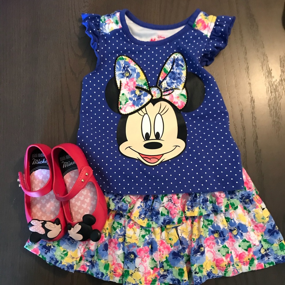 3T disney Minnie Mouse shirt and skort
